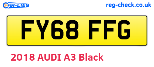 FY68FFG are the vehicle registration plates.