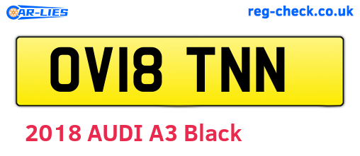 OV18TNN are the vehicle registration plates.
