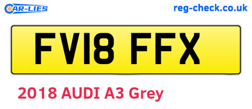 FV18FFX are the vehicle registration plates.
