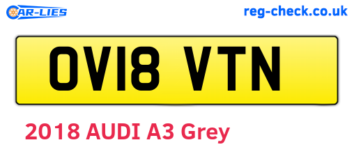 OV18VTN are the vehicle registration plates.