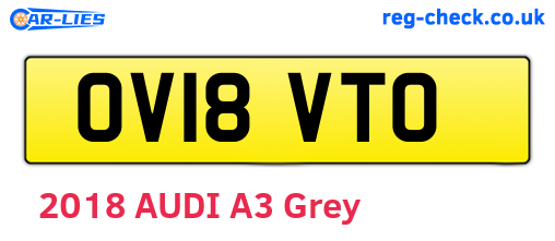 OV18VTO are the vehicle registration plates.
