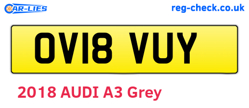 OV18VUY are the vehicle registration plates.