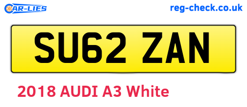SU62ZAN are the vehicle registration plates.