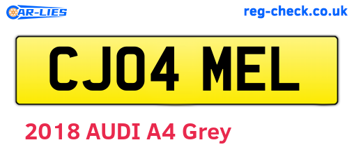 CJ04MEL are the vehicle registration plates.