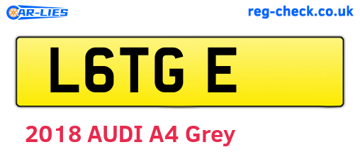 L6TGE are the vehicle registration plates.
