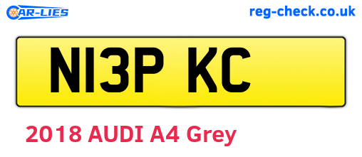 N13PKC are the vehicle registration plates.