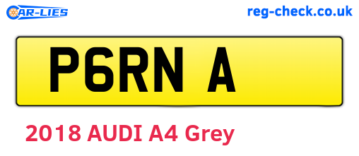P6RNA are the vehicle registration plates.