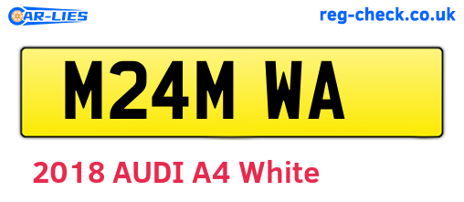 M24MWA are the vehicle registration plates.