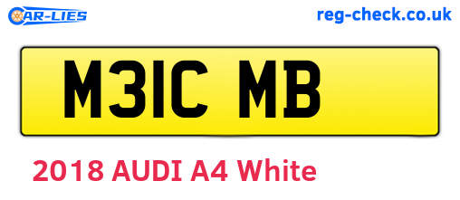 M31CMB are the vehicle registration plates.