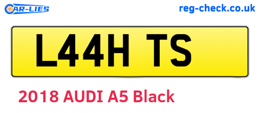 L44HTS are the vehicle registration plates.