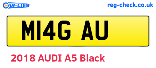 M14GAU are the vehicle registration plates.