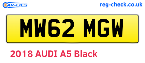 MW62MGW are the vehicle registration plates.