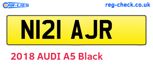 N121AJR are the vehicle registration plates.