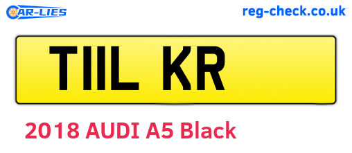 T11LKR are the vehicle registration plates.