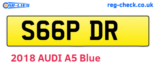 S66PDR are the vehicle registration plates.
