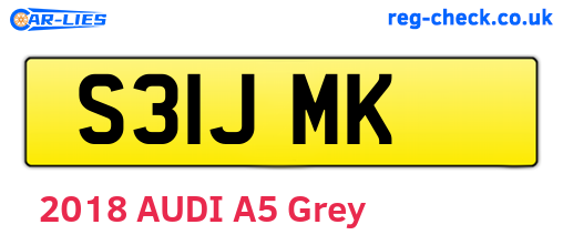 S31JMK are the vehicle registration plates.