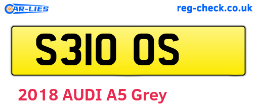 S31OOS are the vehicle registration plates.