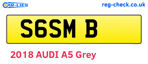 S6SMB are the vehicle registration plates.