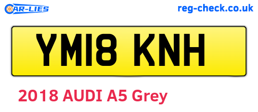 YM18KNH are the vehicle registration plates.
