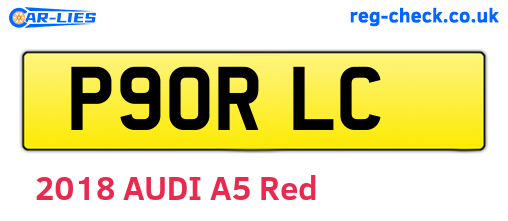 P90RLC are the vehicle registration plates.