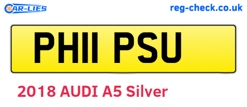 PH11PSU are the vehicle registration plates.