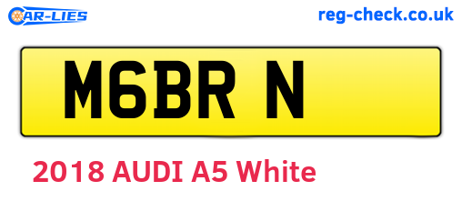 M6BRN are the vehicle registration plates.
