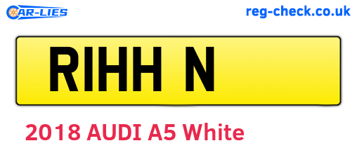 R1HHN are the vehicle registration plates.