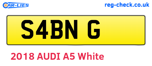 S4BNG are the vehicle registration plates.