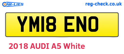 YM18ENO are the vehicle registration plates.