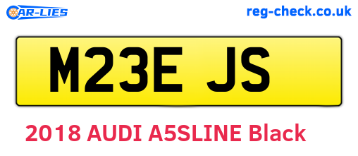 M23EJS are the vehicle registration plates.