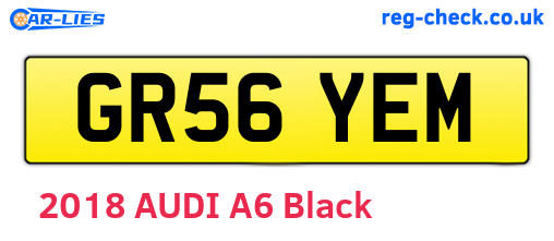 GR56YEM are the vehicle registration plates.