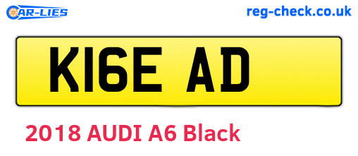 K16EAD are the vehicle registration plates.