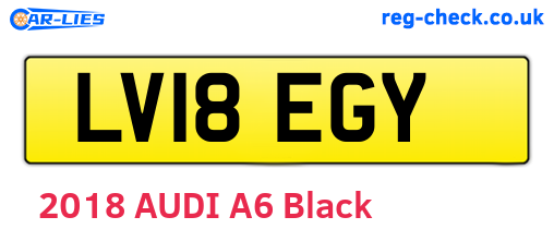 LV18EGY are the vehicle registration plates.