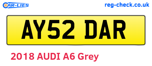 AY52DAR are the vehicle registration plates.