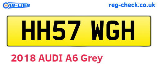 HH57WGH are the vehicle registration plates.