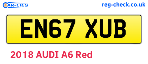 EN67XUB are the vehicle registration plates.