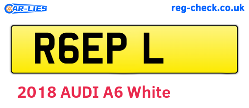R6EPL are the vehicle registration plates.