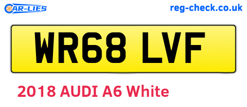 WR68LVF are the vehicle registration plates.