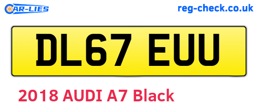 DL67EUU are the vehicle registration plates.