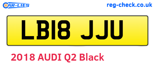 LB18JJU are the vehicle registration plates.