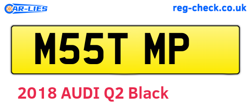 M55TMP are the vehicle registration plates.