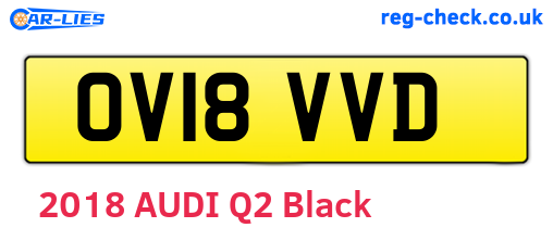 OV18VVD are the vehicle registration plates.