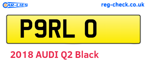 P9RLO are the vehicle registration plates.