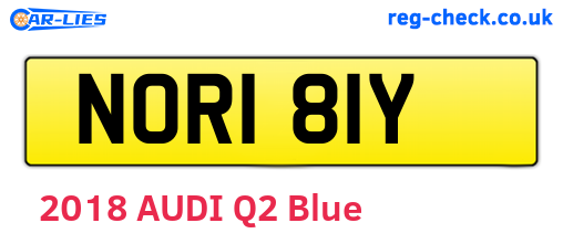 NOR181Y are the vehicle registration plates.