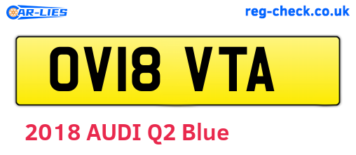 OV18VTA are the vehicle registration plates.