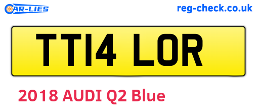 TT14LOR are the vehicle registration plates.