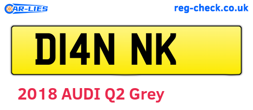 D14NNK are the vehicle registration plates.