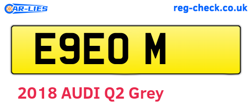E9EOM are the vehicle registration plates.