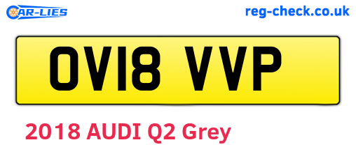 OV18VVP are the vehicle registration plates.