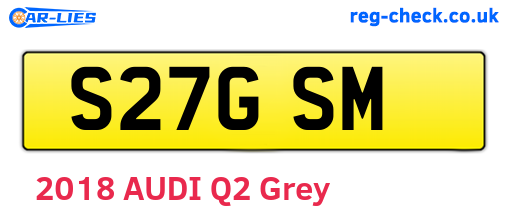 S27GSM are the vehicle registration plates.